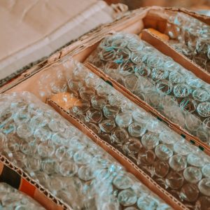 white and gray floral window curtain